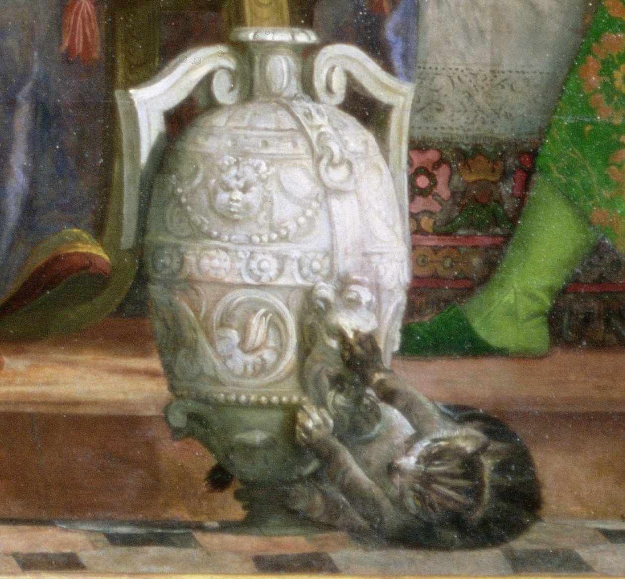 Cat and Vase (detail) by Paolo Veronese