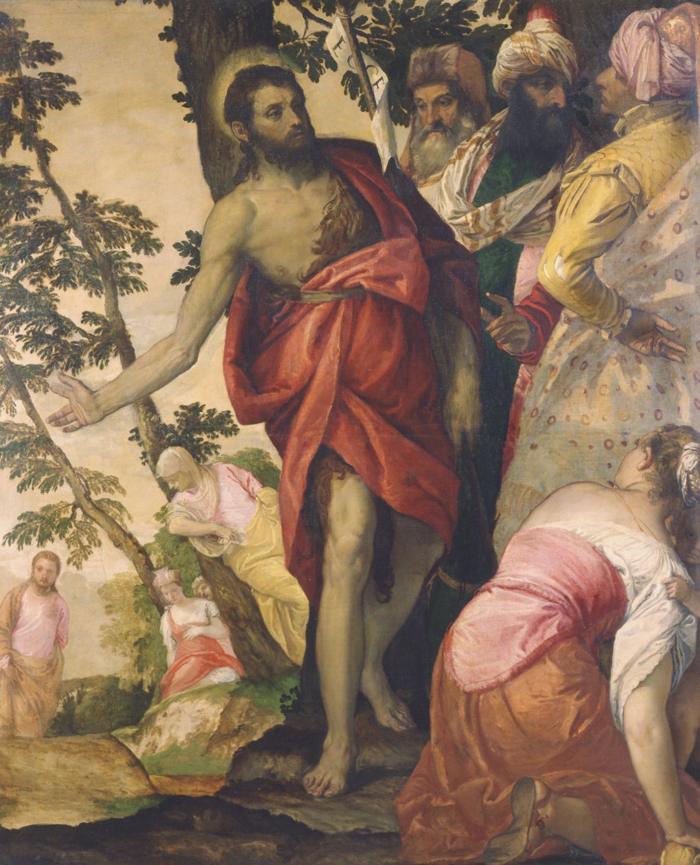St. John the Baptist Preaching by Paolo Veronese