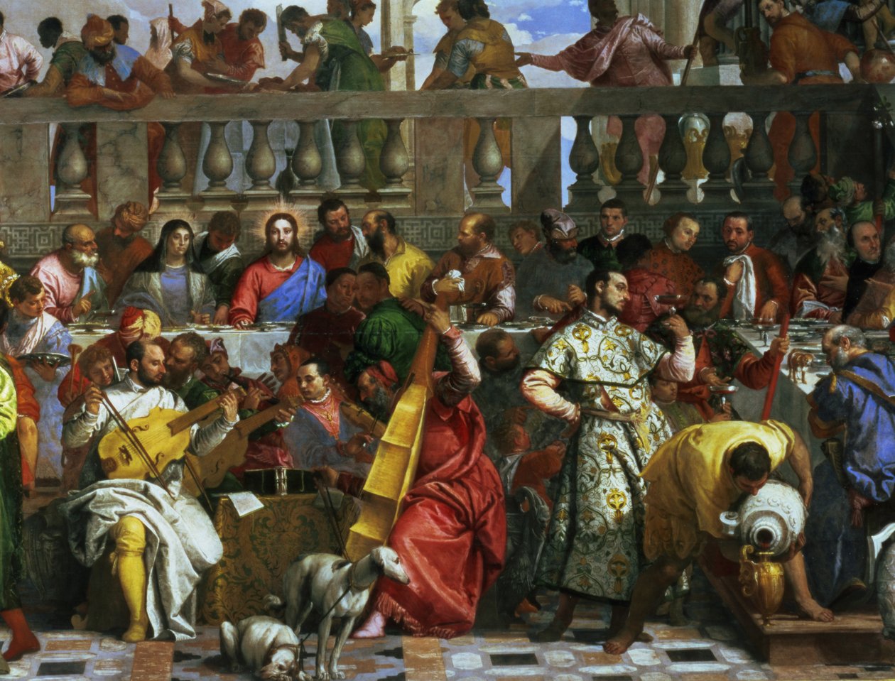 The Marriage Feast at Cana (detail) by Paolo Veronese