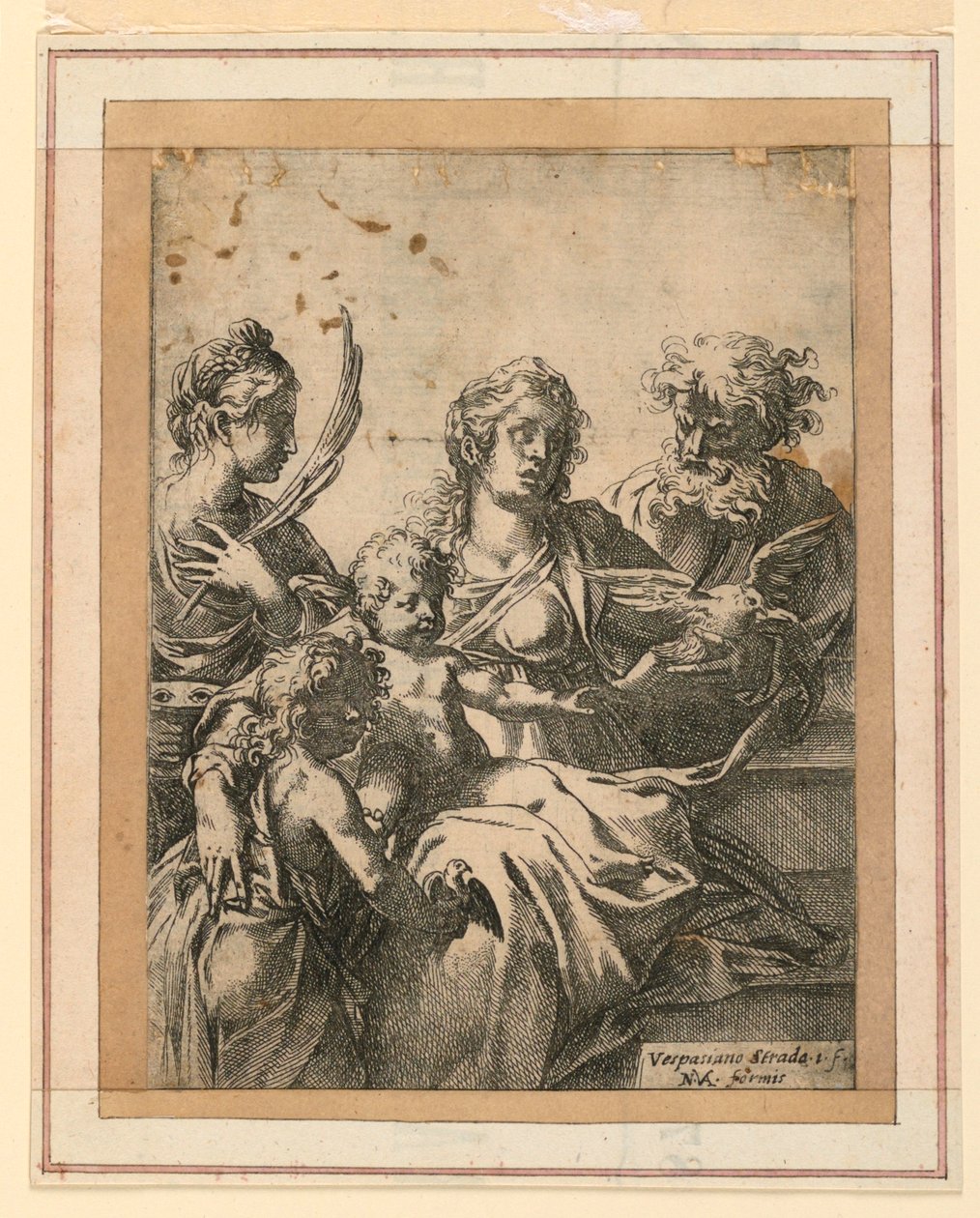 The Virgin and Child with Saints Elizabeth, Joseph, and Young John the Baptist by Vespasiano Strada