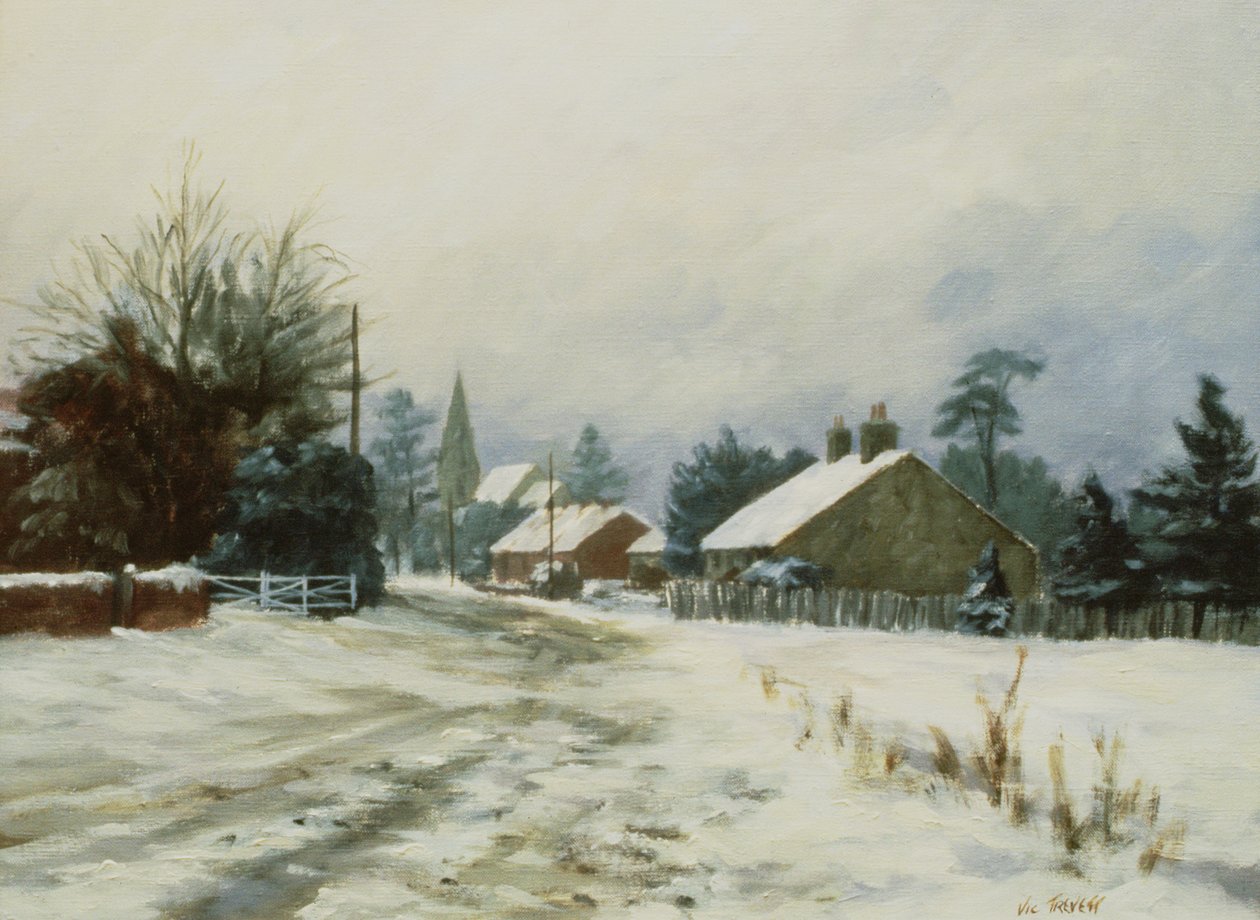 Higham, Winter by Vic Trevett