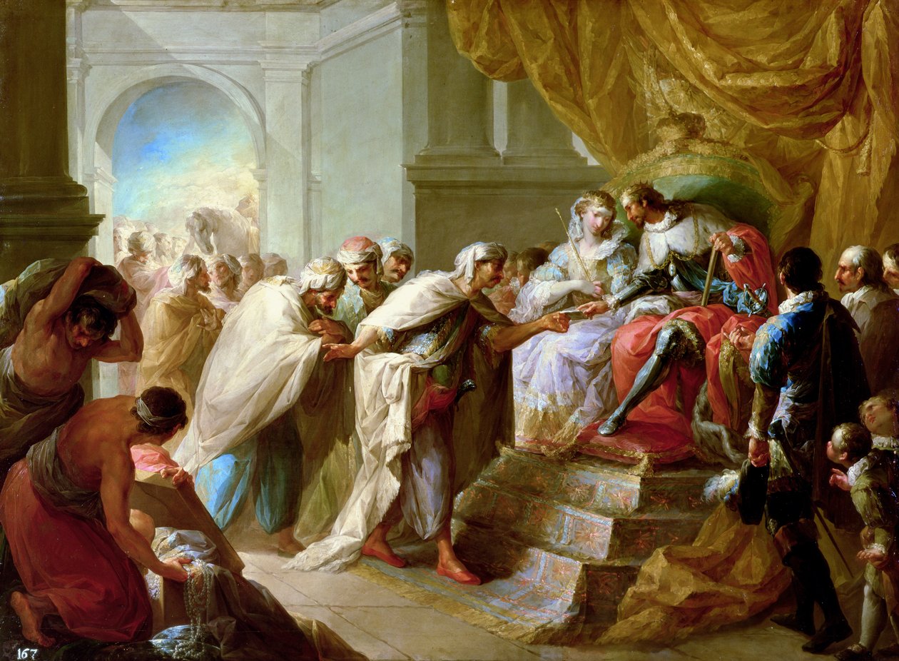 The Catholic King and Queen with an Embassy from the King of Fez by Vicente Lopez y Portana