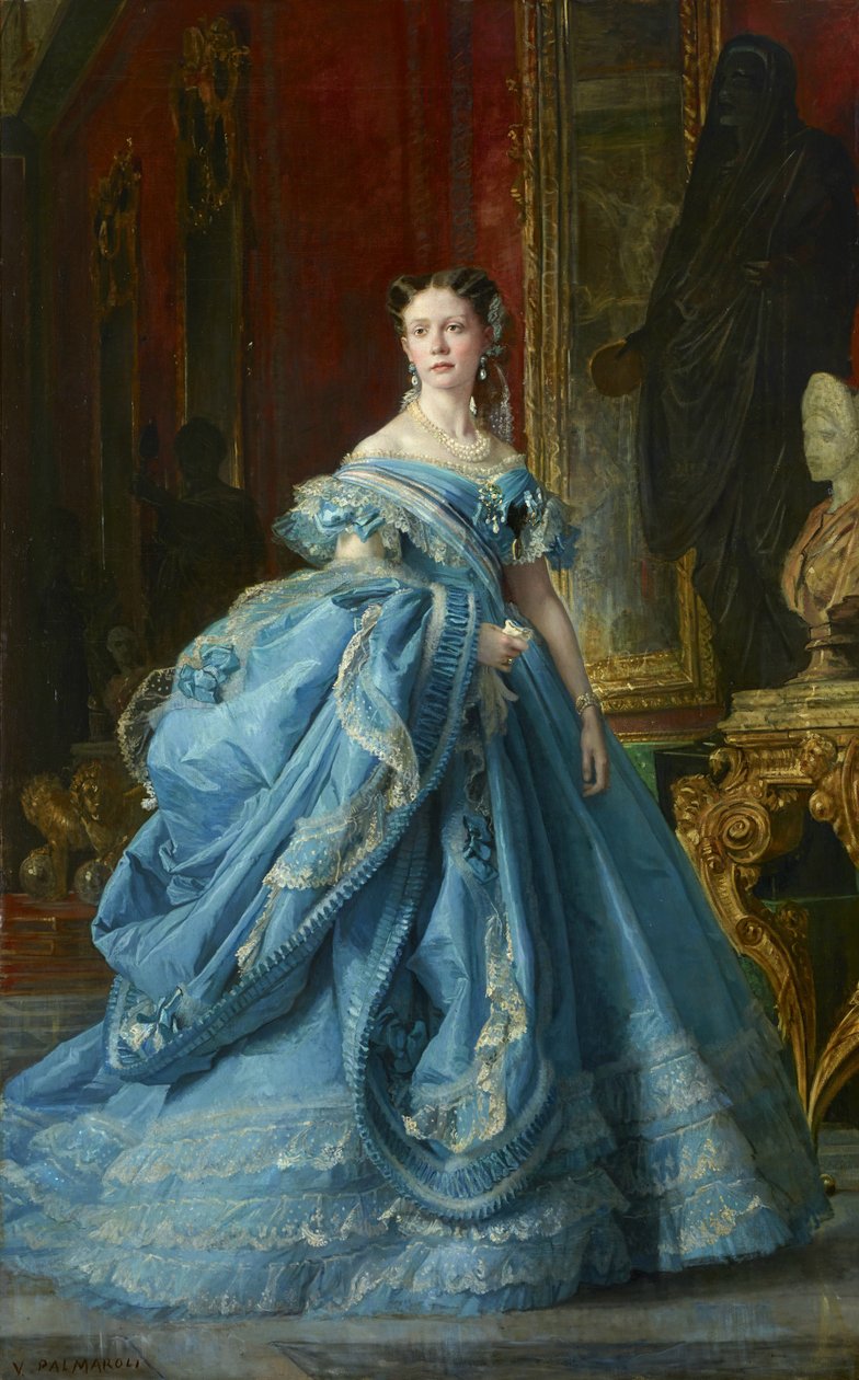The Infanta Isabel de Borbón y Borbón, Daughter of Isabel II by Vicente Palmaroli y Gónzalez