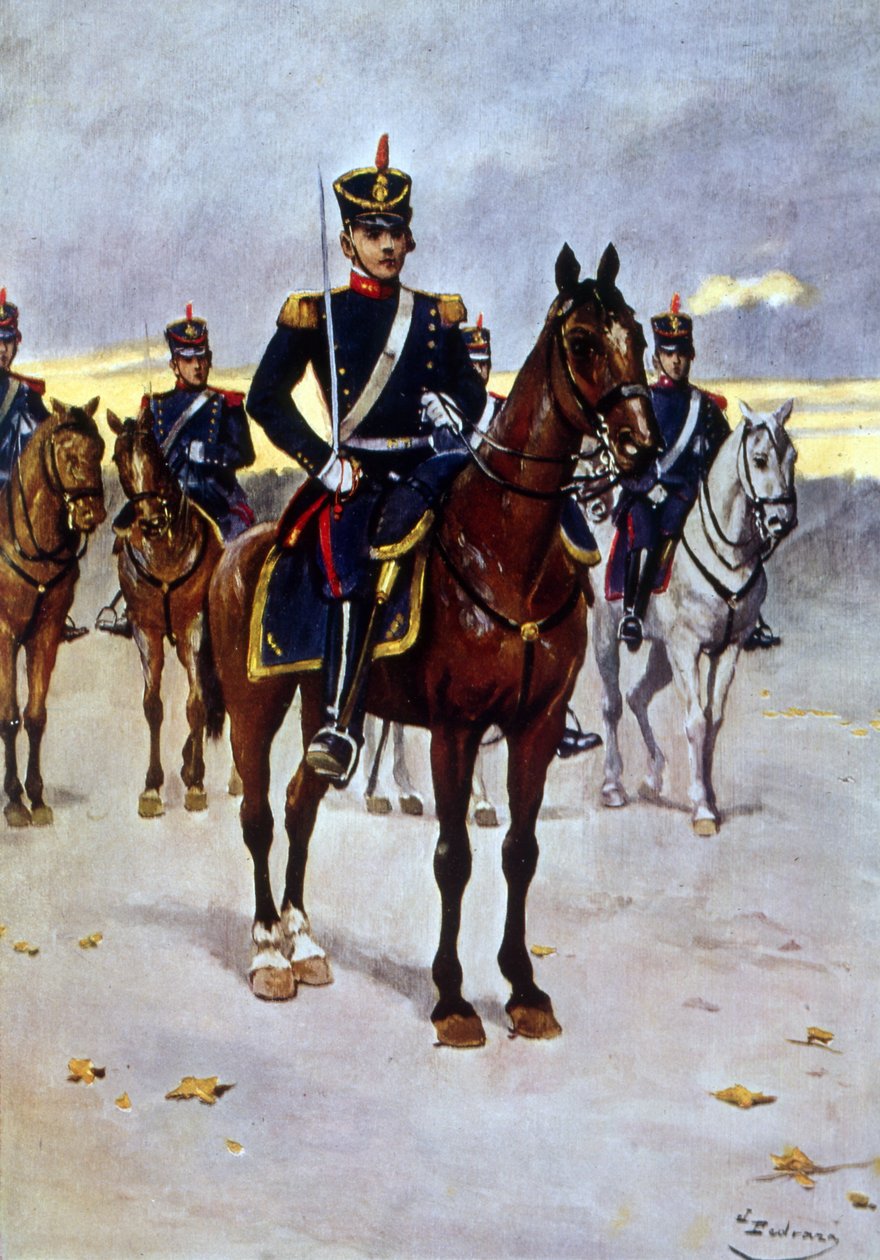 Argentine Army Mounted Grenadier Officer by Vicente Blasco Ibanez