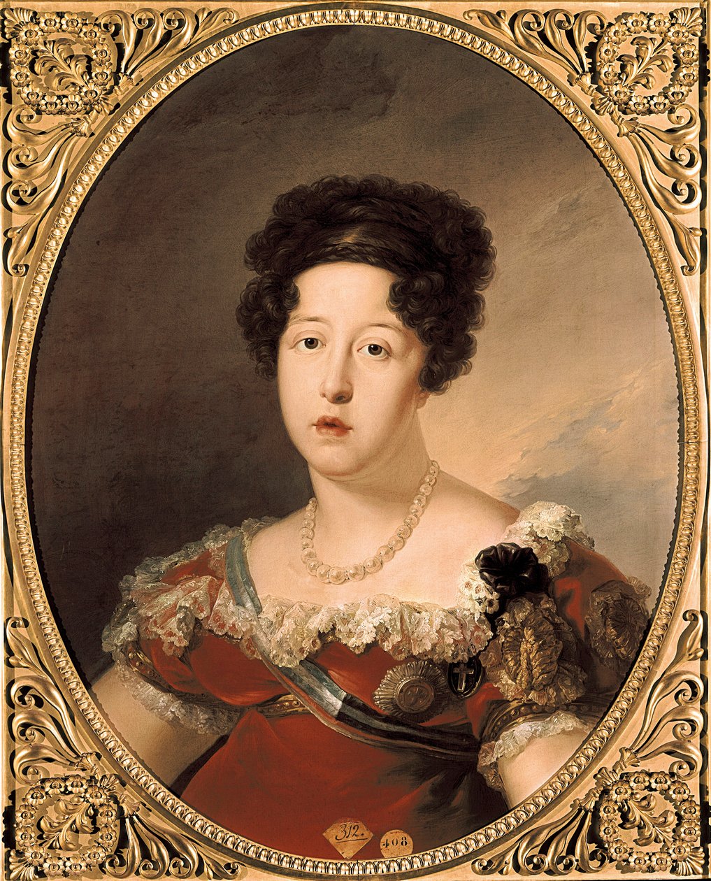 Portrait of Mary Isabella of Portugal by Vicente Lopez y Portana