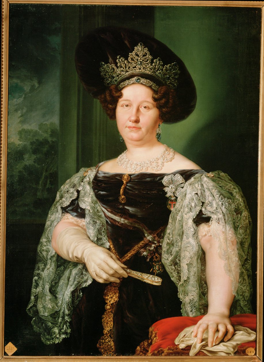 Maria Christina de Bourbon, fourth wife of Fernando VII by Vicente Lopez y Portana