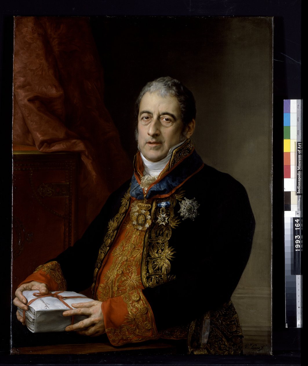 Portrait Of Juan Miguel De Grijalba by Vicente Lopez y Portana