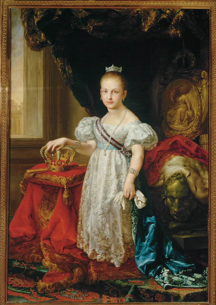 Queen Isabel II aged eight by Vicente Lopez y Portana