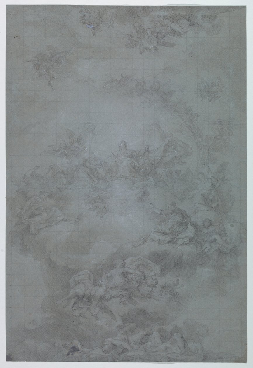 Study for Painted Decoration of a Ceiling, Casino de la Reina, Madrid, Spain by Vicente Lopez y Portana