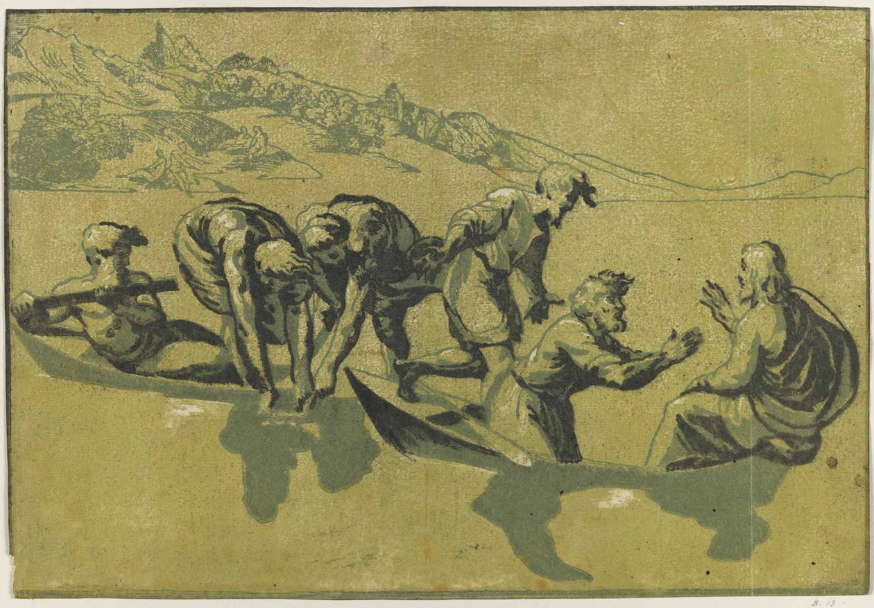 The Miraculous Draught of Fishes After Raphael by Vicentino