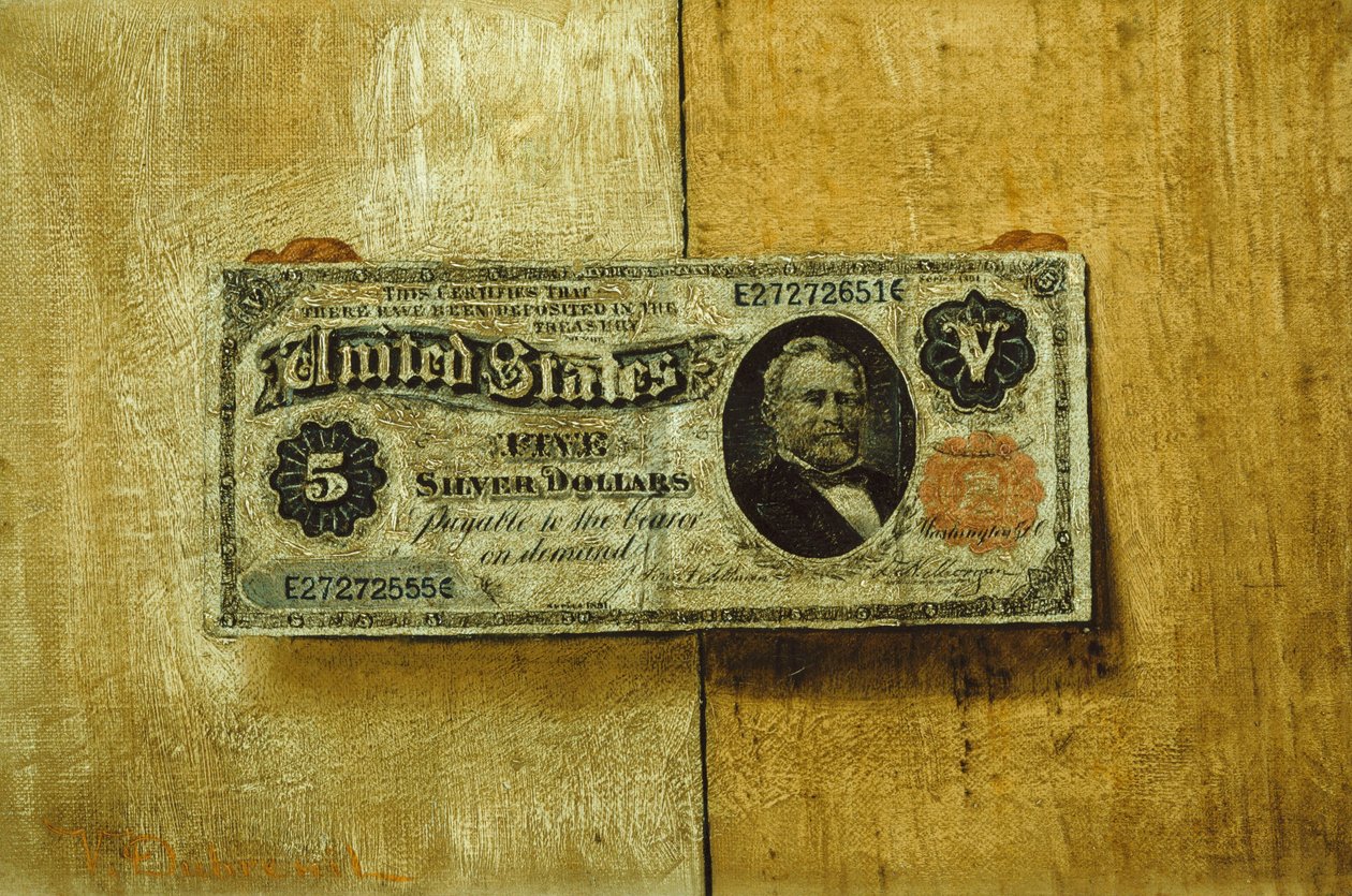 Five Dollar Bill by Victor Dubreuil