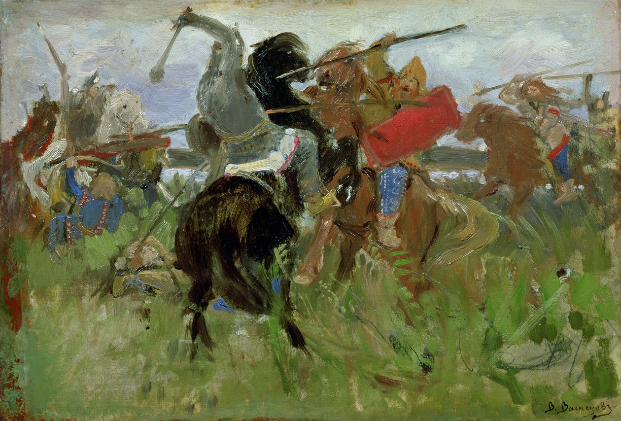 Battle Between the Scythians and the Slavonians, 1879 by Victor Mikhailovich Vasnetsov