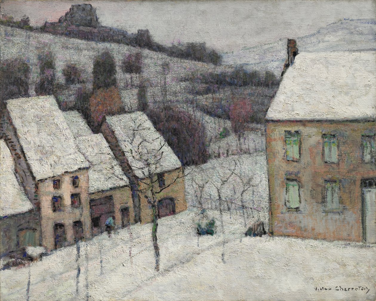Murol in the Snow by Victor Charreton