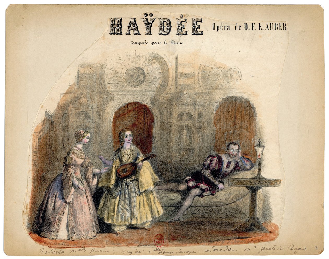Haydée - Illustration by Victor Coindre, 1848 by Victor Coindre