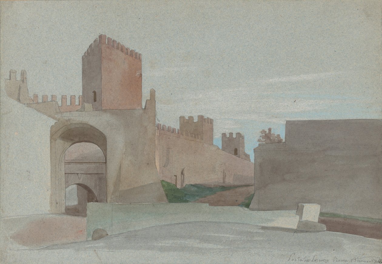 Porta San Lorenzo, Rome by Victor François Eloi Biennourry