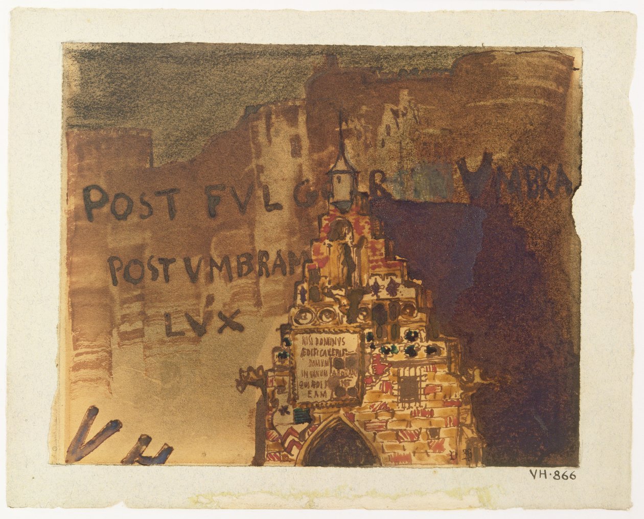 House of Chevalier de Saint-Georges, Heidelberg by Victor Hugo