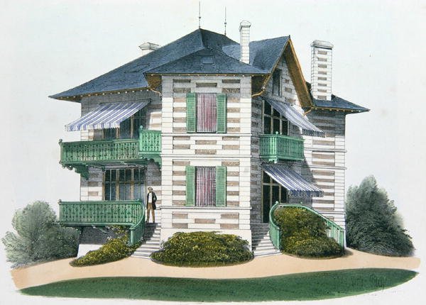 A House at Etretat, illustration from 