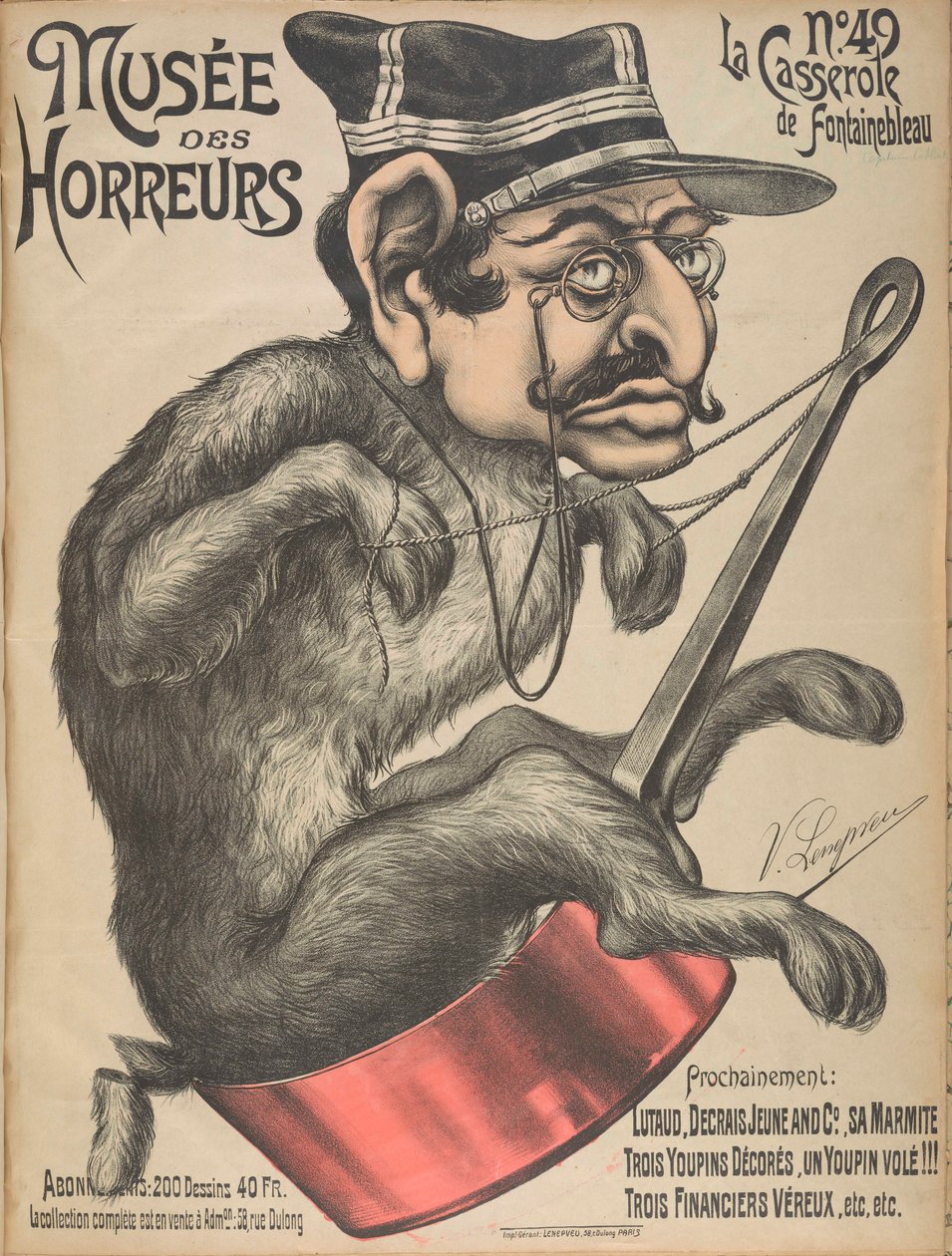 Musée des Horreurs Gallery of Horrors: Alfred Dreyfus, 1900 by Victor Lenepveu