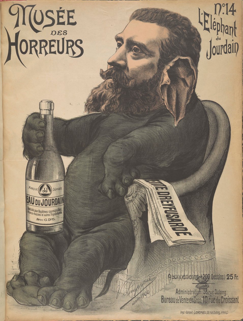 Gallery of Horrors: Jean Léon Jaurès, 1899 by Victor Lenepveu