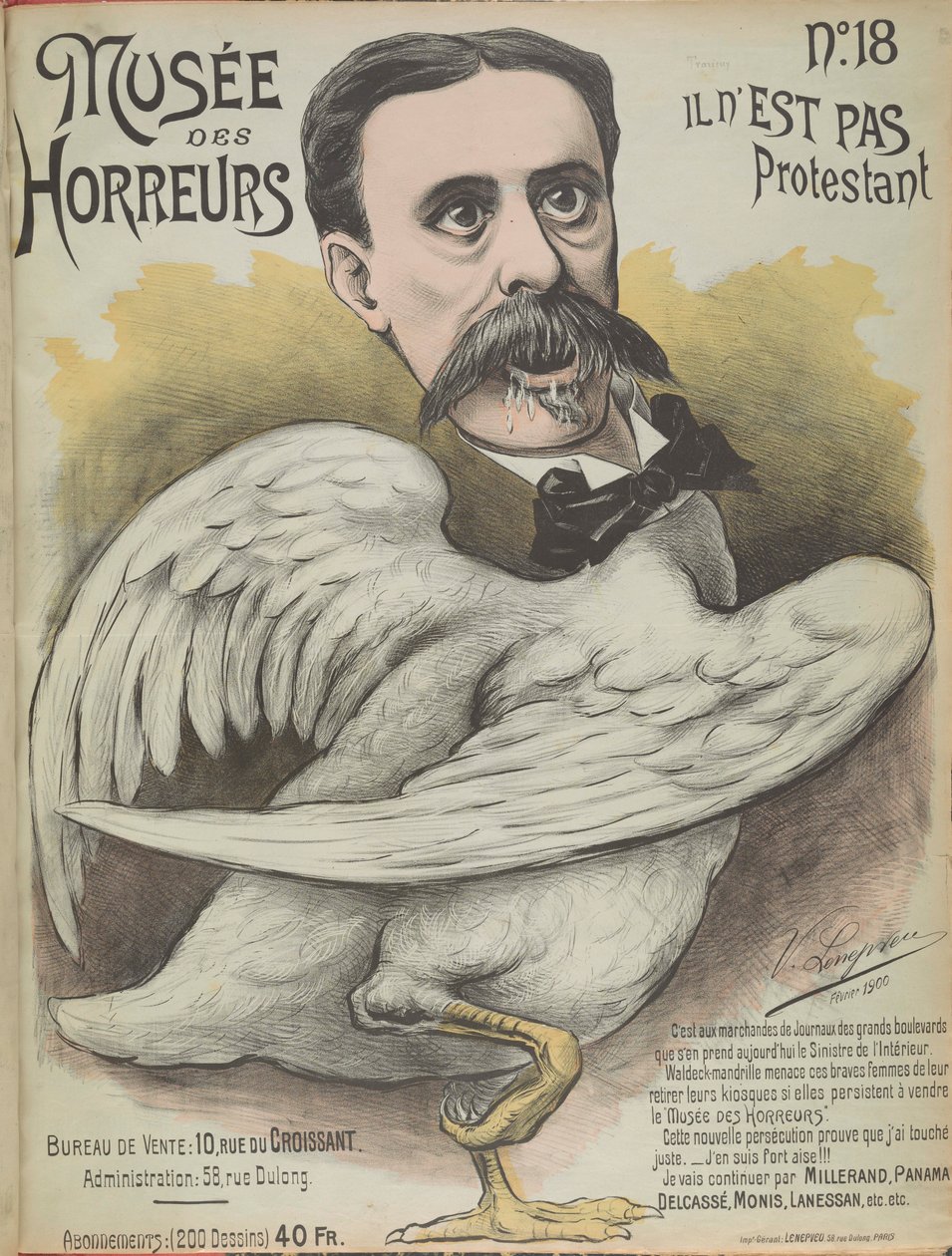 Musée des Horreurs Gallery of Horrors: Ludovic Trarieux by Victor Lenepveu