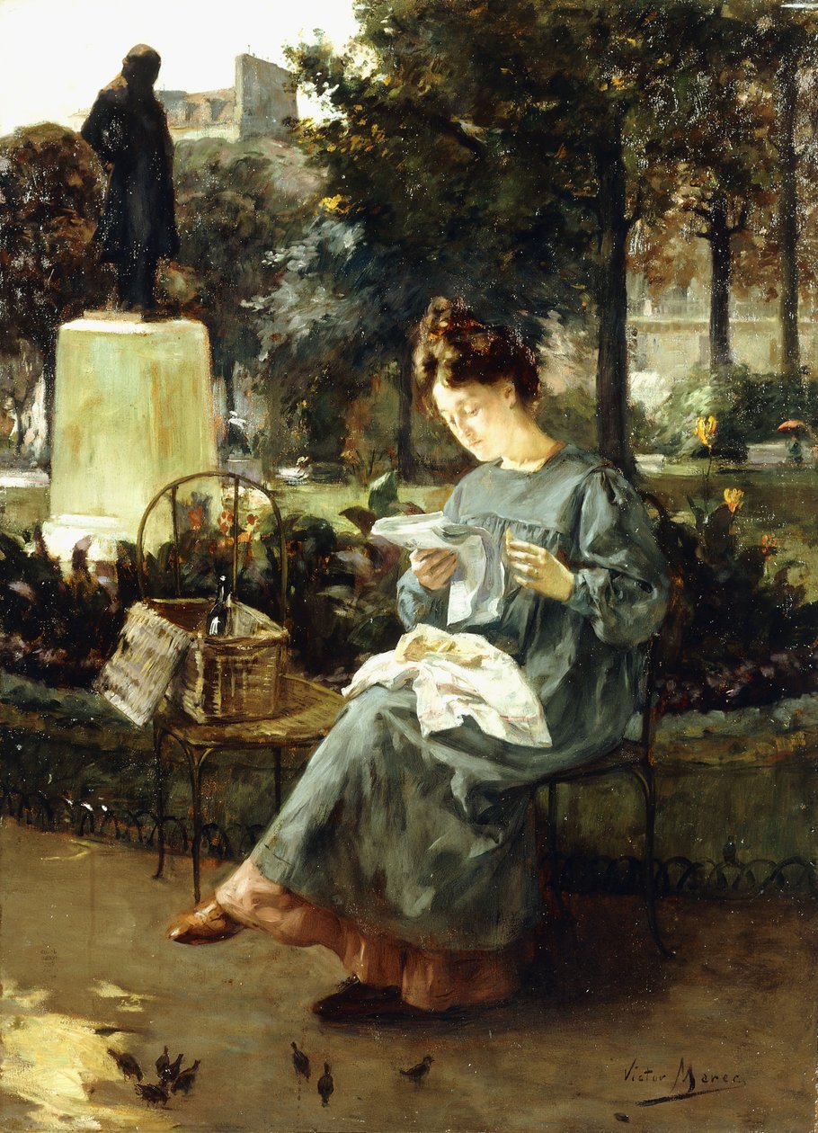 Afternoon in the Luxembourg Gardens by Victor Marec