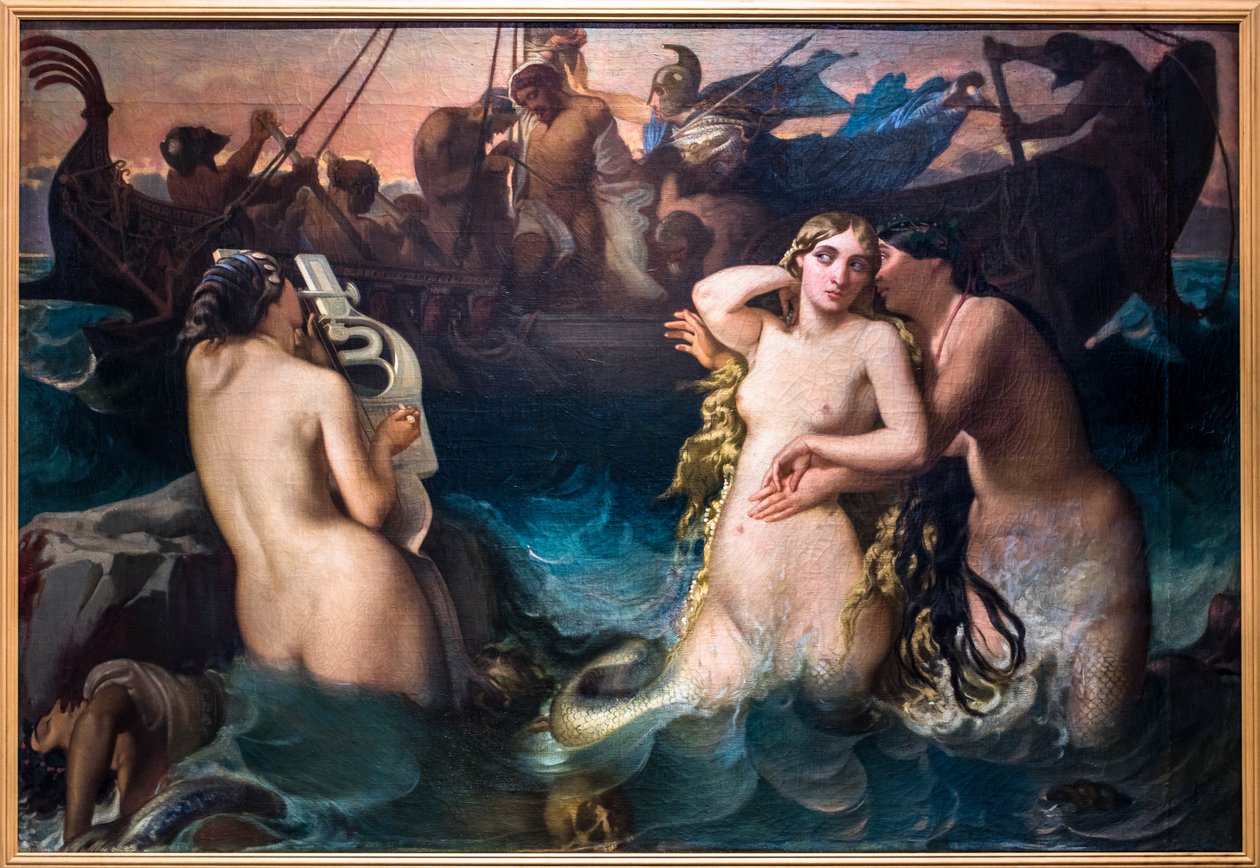 Ulysses and the Sirens by Victor Mottez