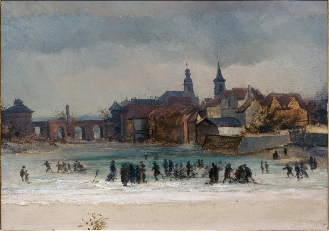 View of Sachsenhausen and the Old Bridge by Victor Müller