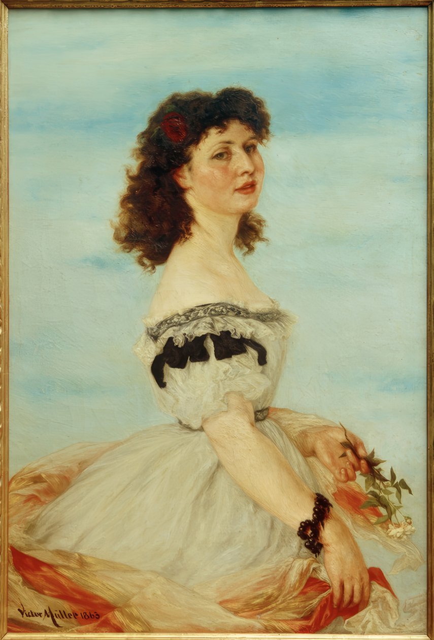 Portrait of Berta von Radowitz as a Young Girl by Victor Müller
