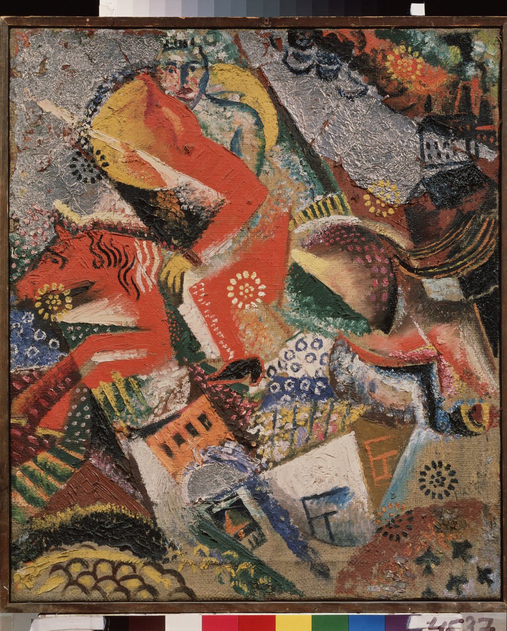 Composition with a red rider by Victor Nikandrovich Palmov