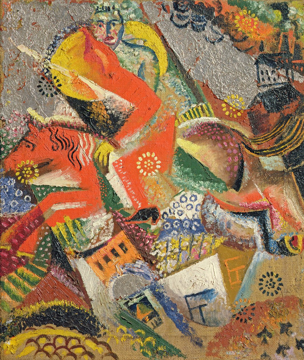 Composition with Red Horseman by Victor Nikandrovich Palmov