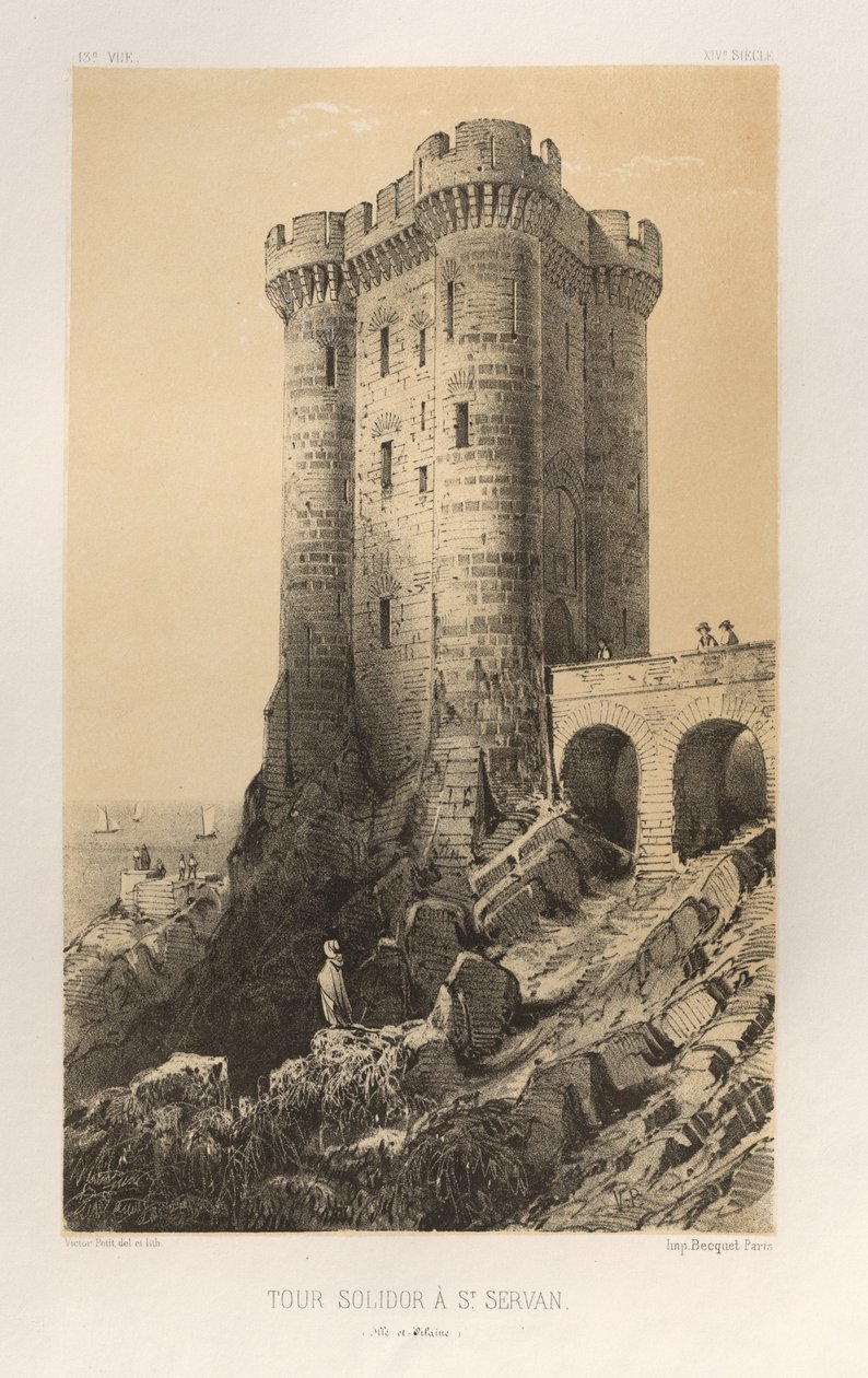 Tour Solidor at St. Servan Ille-et-Vilaine by Victor Petit