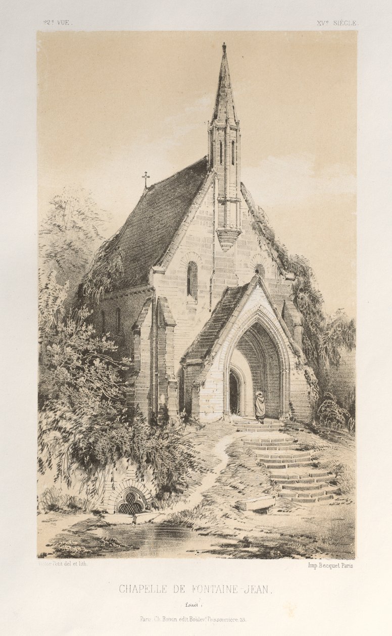 Pl.22, Chapelle de Fontaine-Jean Loiret by Victor Petit