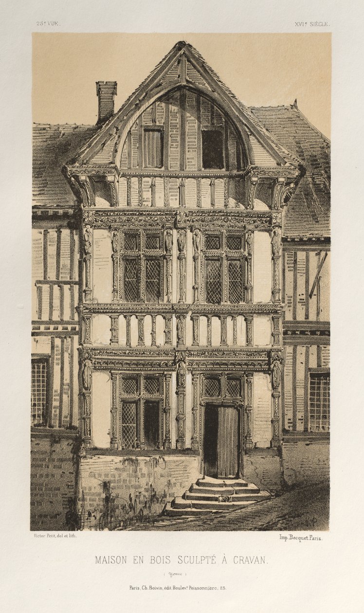 Maison En Bois Sculpte A Cravan Yonne by Victor Petit