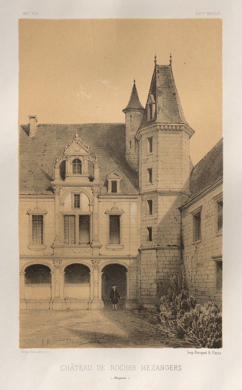Château De Rocher Mezangers Mayenne by Victor Petit