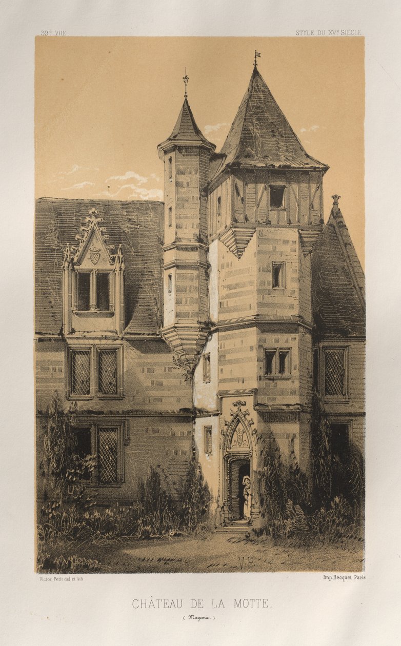 Château De La Motte Mayenne by Victor Petit