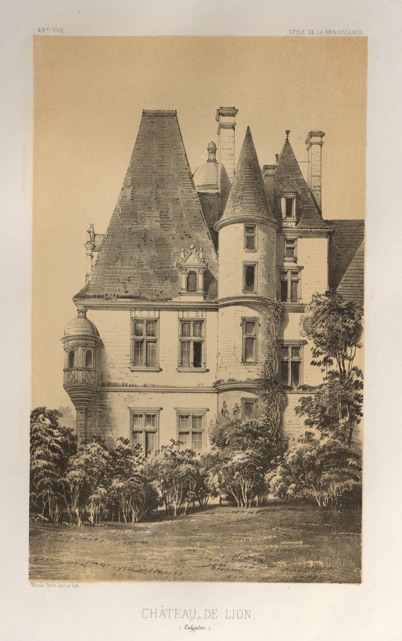 Château De Lion Calvados by Victor Petit