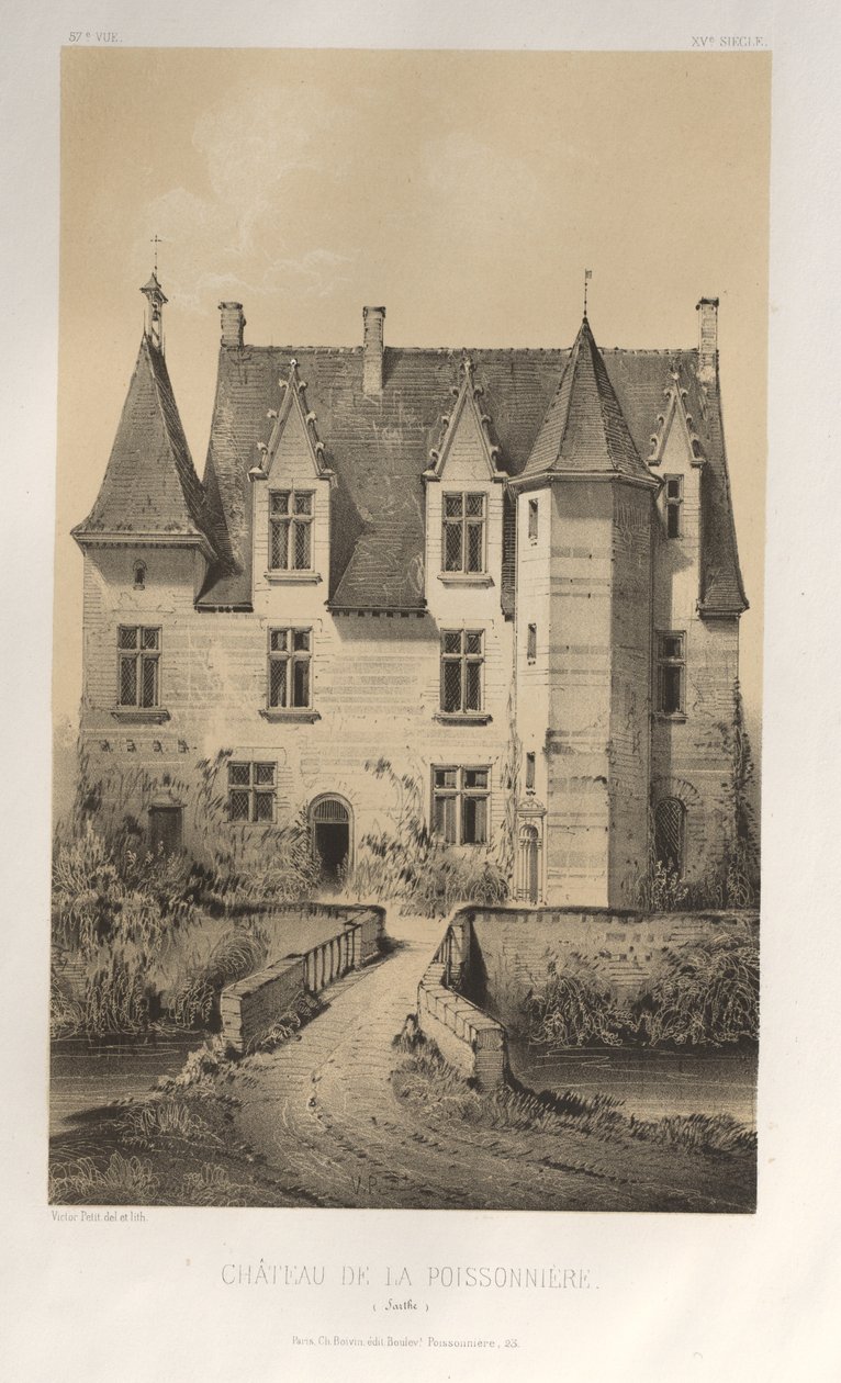 Château De La Poissonnière Sarthe by Victor Petit