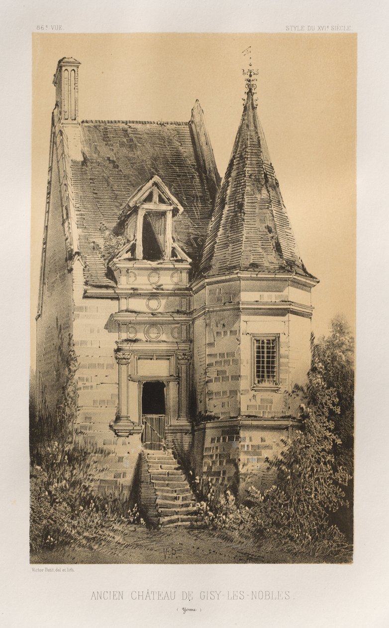 Ancien Château de Gisy-Les-Nobles Yonne by Victor Petit