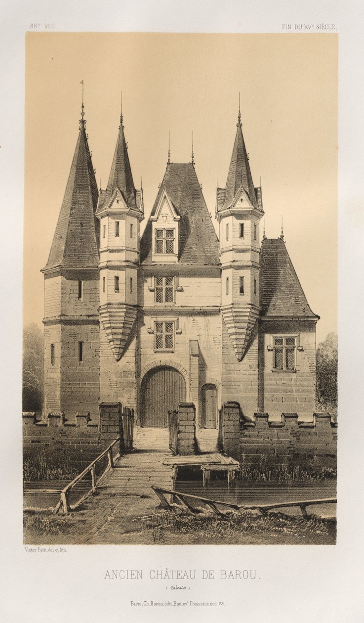 Ancien Château de Barou Calvados by Victor Petit