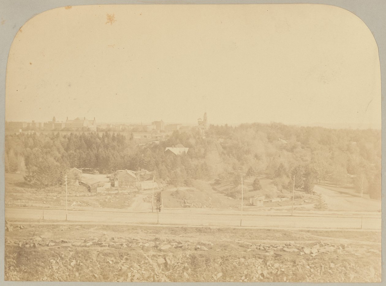 Pl. XVIII. Central Park Viewed from Museum by Victor Prevost, Gaston L. Feuardent and Co., New York