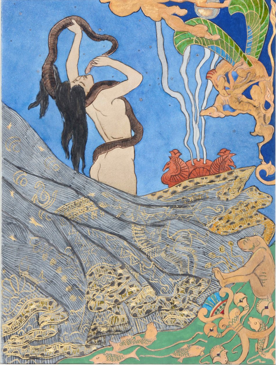 Illustration to Salammbô by Gustave Flaubert by Victor Prouvé