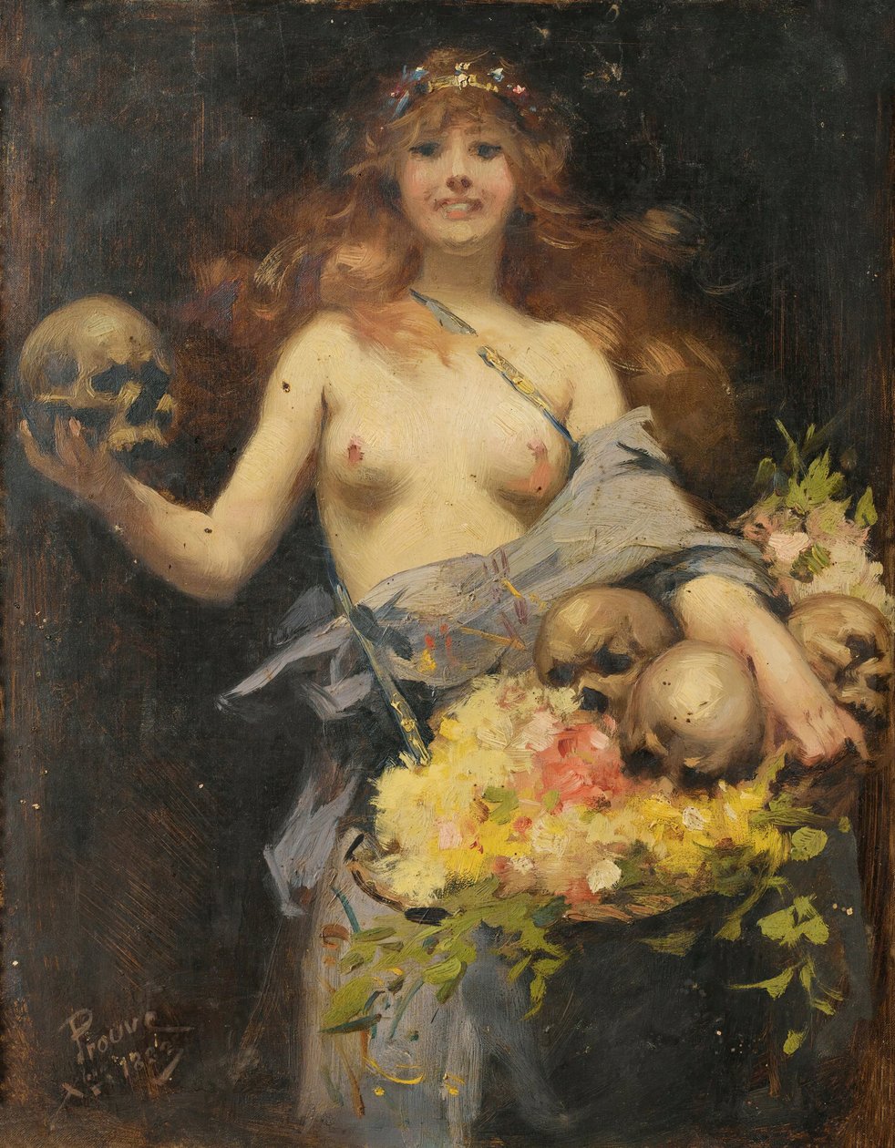 The Flower Vendor, 1882 by Victor Prouvé