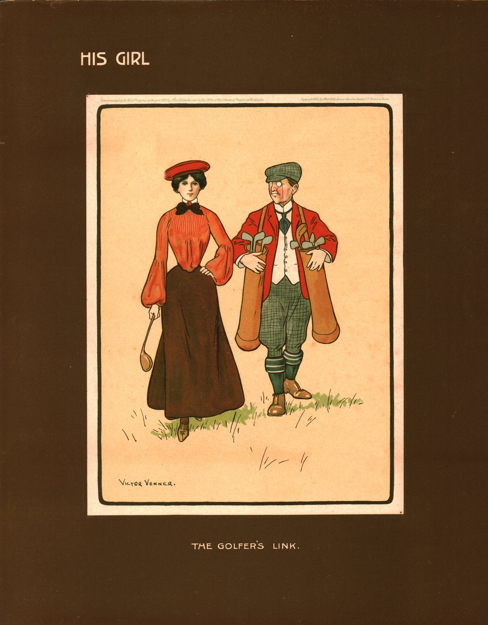 His Girl, The Golfers Link by Victor Venner