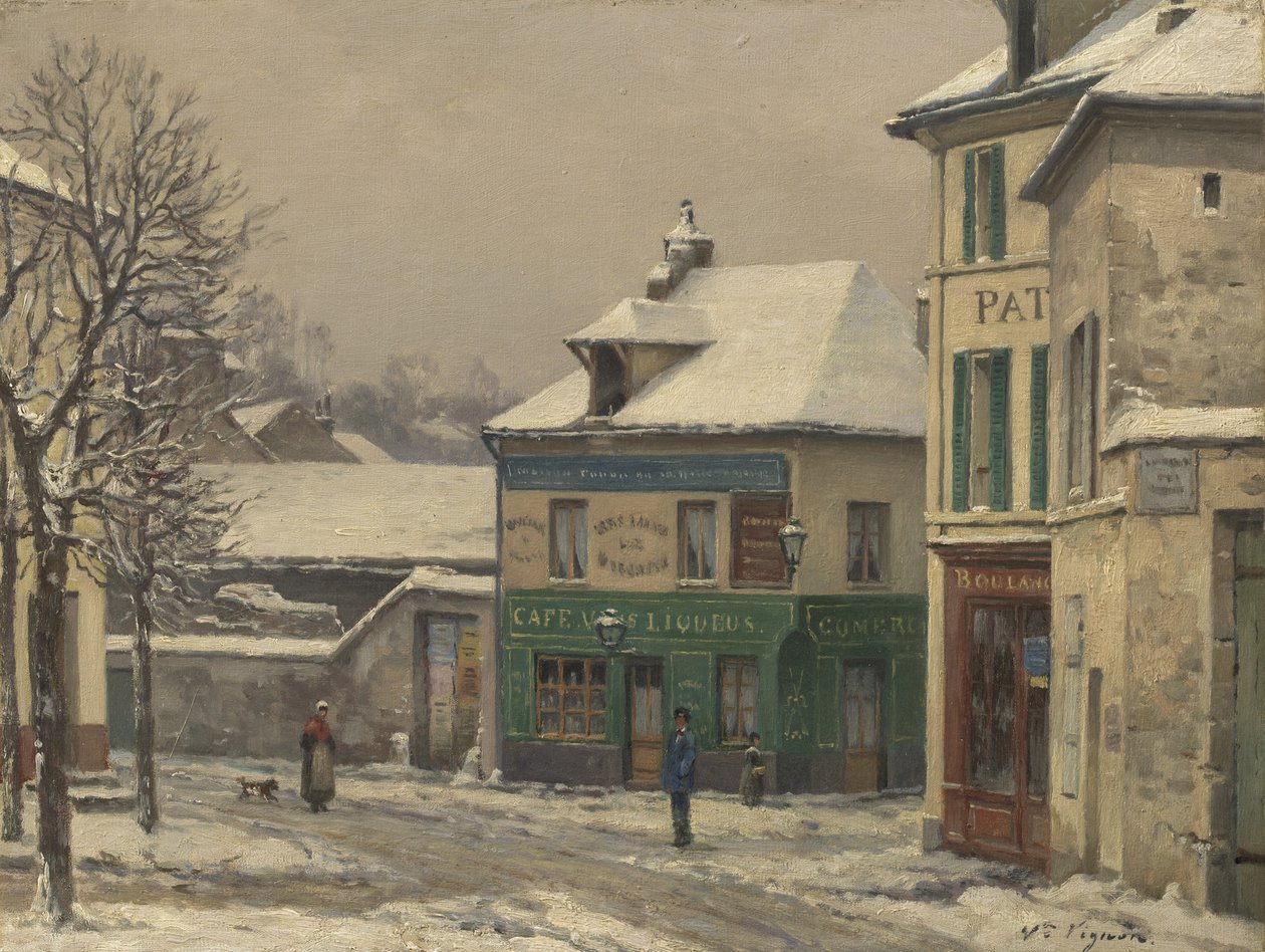 Snow Effect in the Suburbs by Victor Vignon
