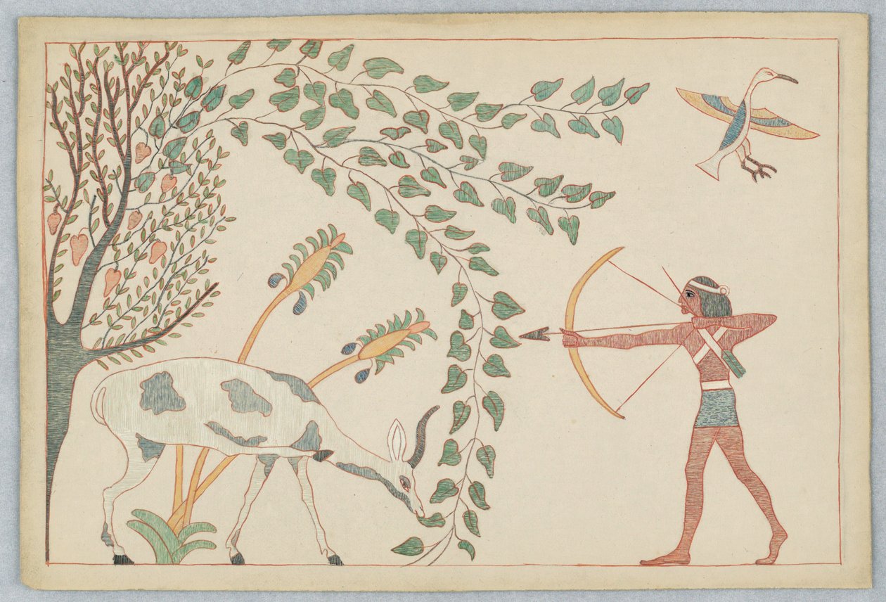 The Deer and the Vine, Illustration for Aesop
