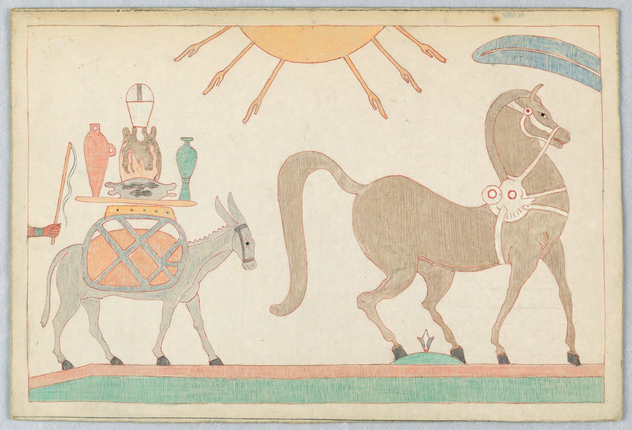 The Horse and the Ass, Illustration for Aesop