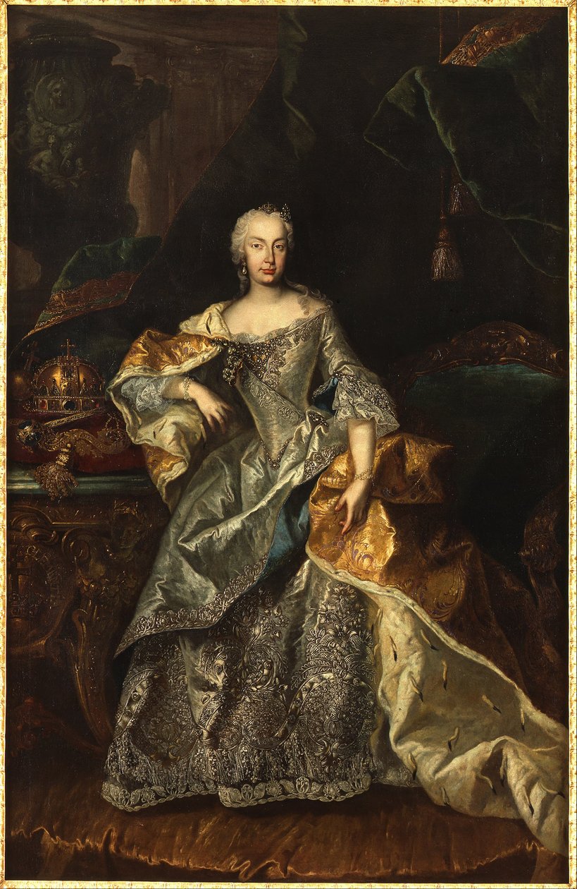 Maria Theresa as Queen of Hungary by Viennese painter