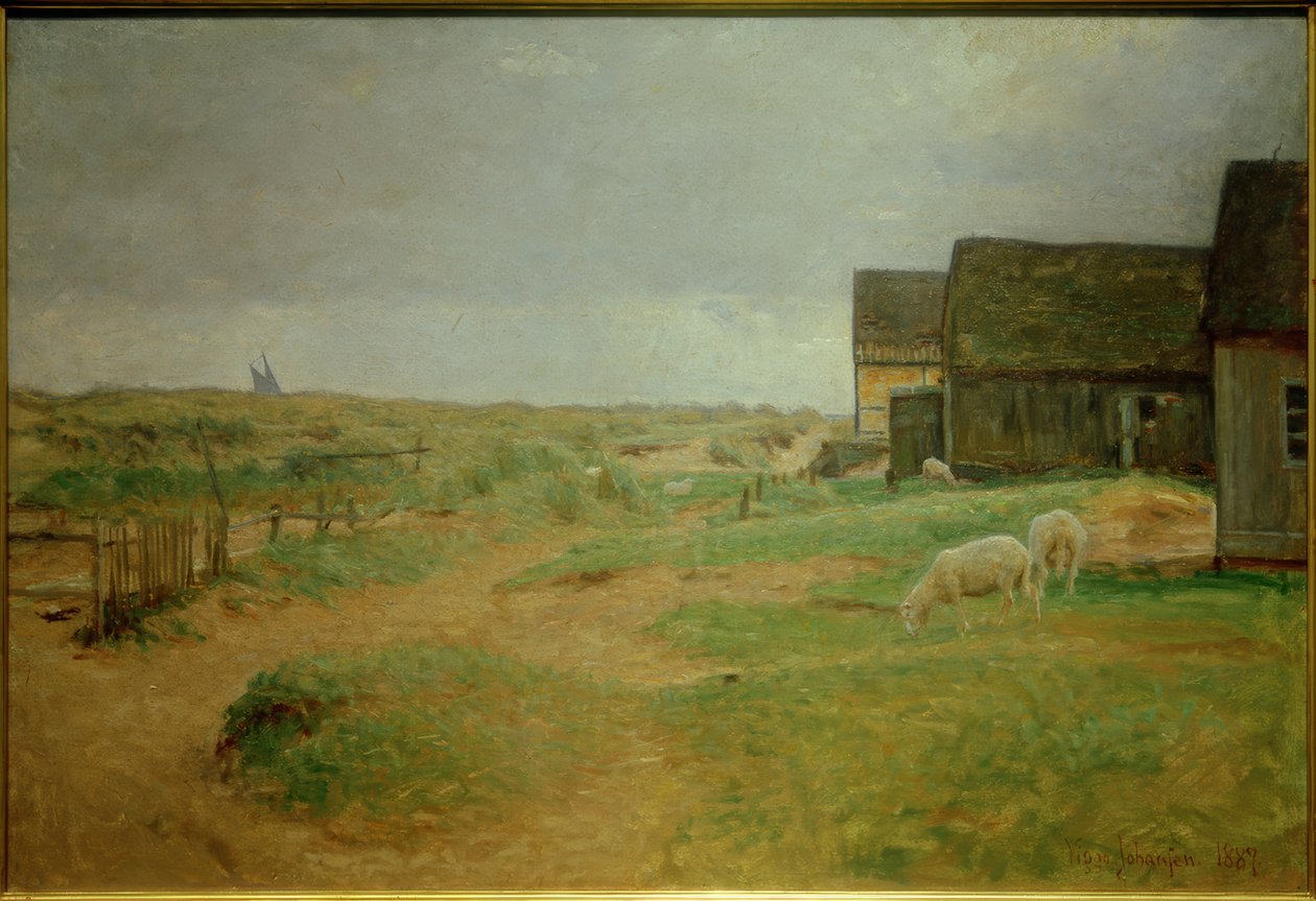 Old Houses in Skagen by Viggo Johansen