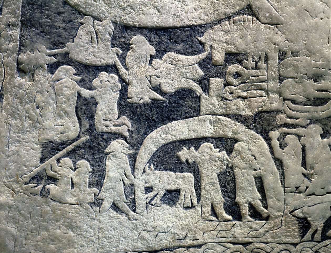 Detail of the legend of Valhalla, from the Isle of Gotland by Viking