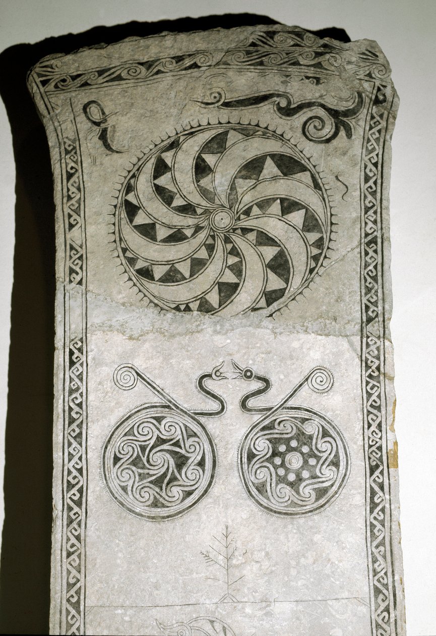 Runestone with Solar Symbol by Viking